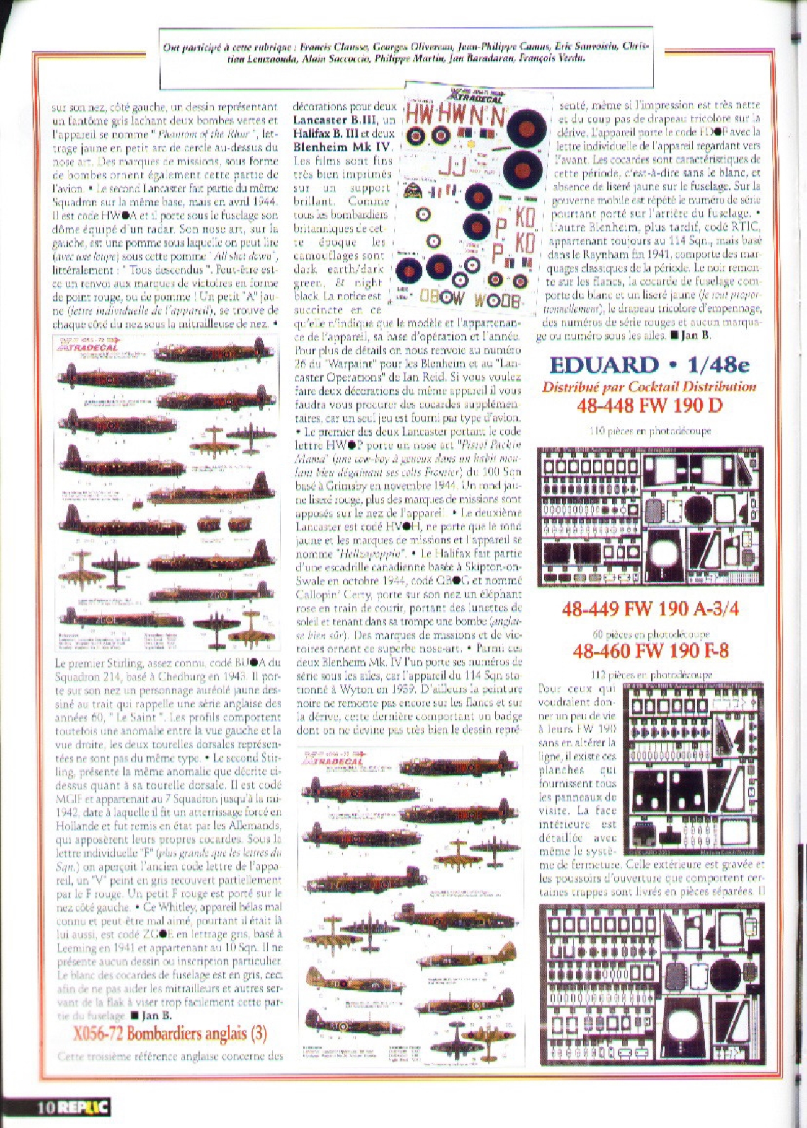 Replic 151 - E-3C Hawkeye, P-40 F, Barracuda, DFS 230